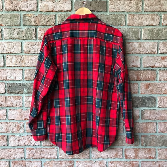 Classic Red and Black Lumberjack Flannel (L) - Picture 3 of 3